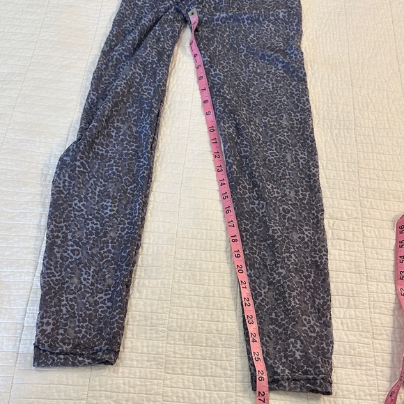Y2K vintage Gray Leopard Print Lace Pants s/m NWT - Picture 6 of 6